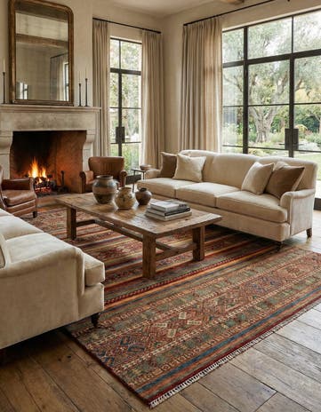 8' 10 x 12' 1 Torkman Wool Rug