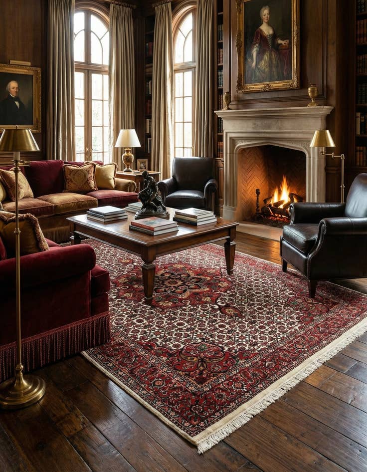 Detail image of  3' 8 x 5' 11 Bidjar With Silk Rug