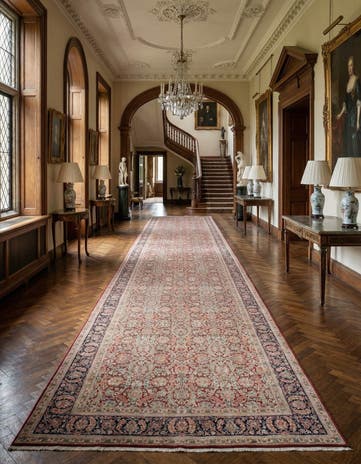 6' 4 x 35' Kerman Wool Runner Rug