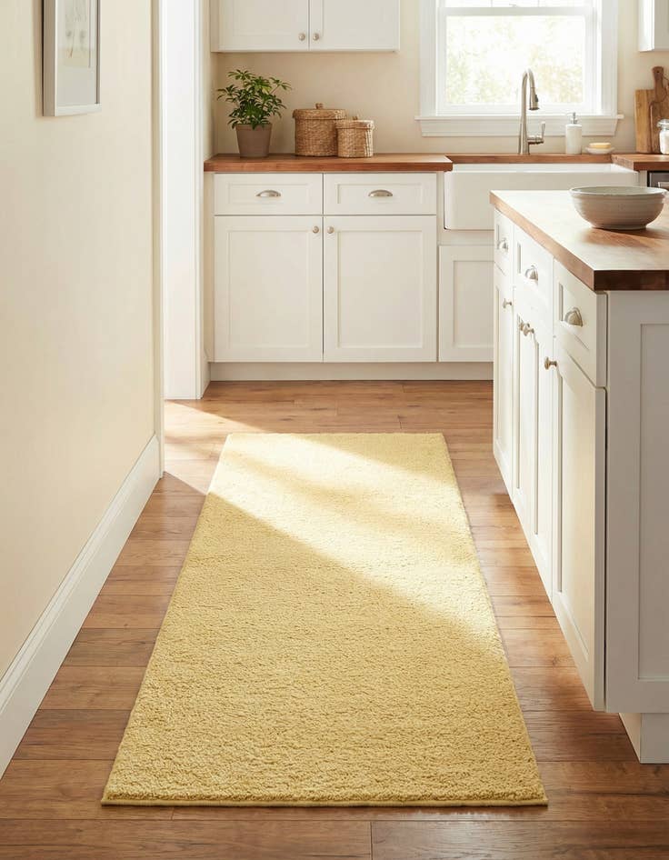 Detail image of  2' 2 x 6' 7 Solid Frieze Runner Rug