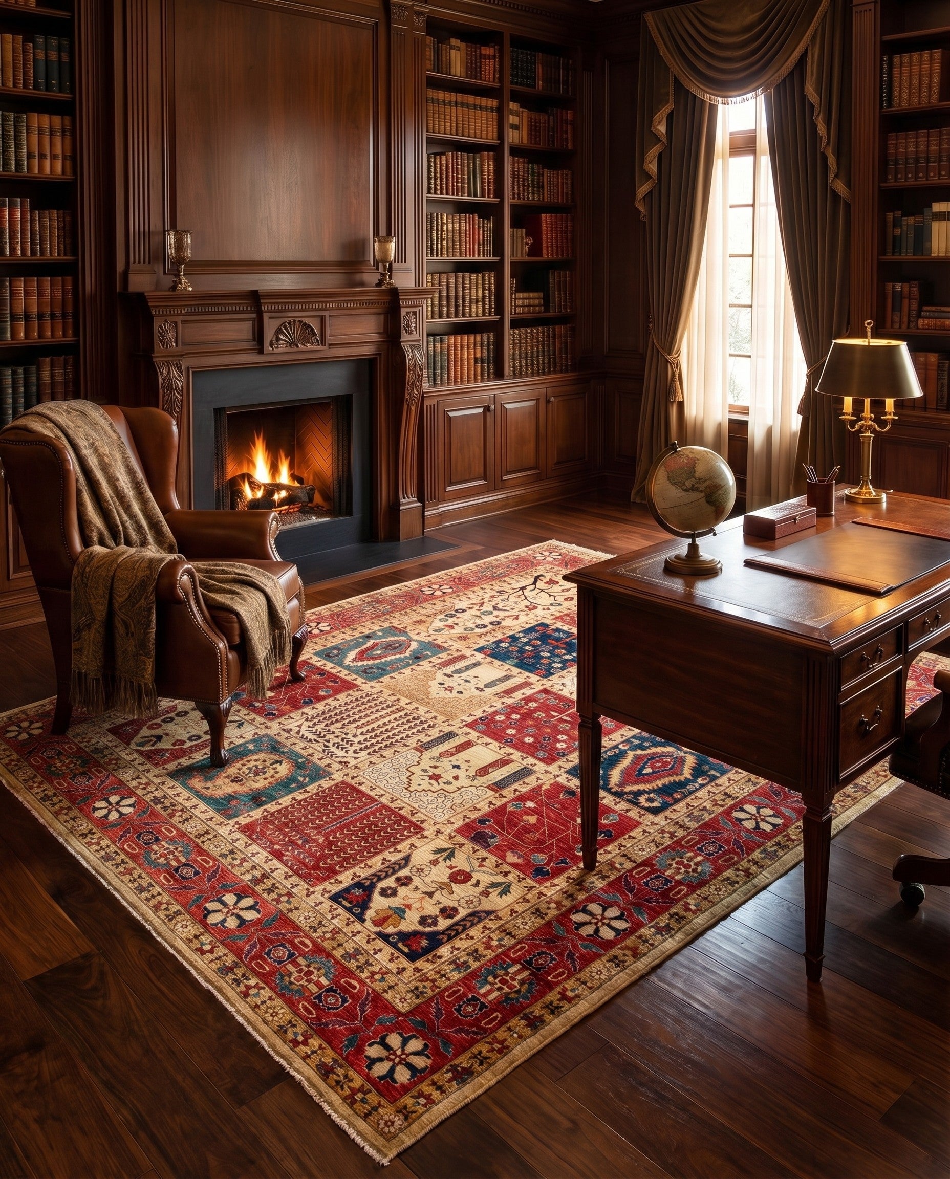 8' 3 x 9' 3 Hand Knotted Ariana Ziegler Oriental Rug