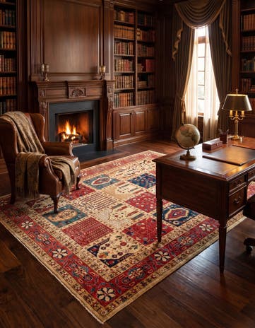 8' 3 x 9' 3 Hand Knotted Ariana Ziegler Oriental Rug