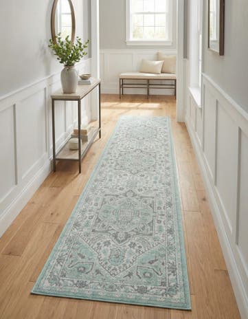 Mint Whitney Runner Rug