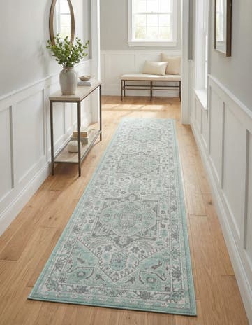Mint Whitney Runner Rug