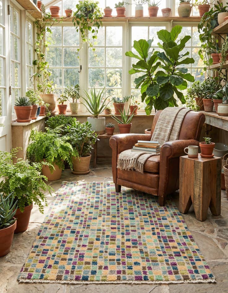 Detail image of 2' 10 x 4' 3  Hand Knotted Balouch Wool Rug