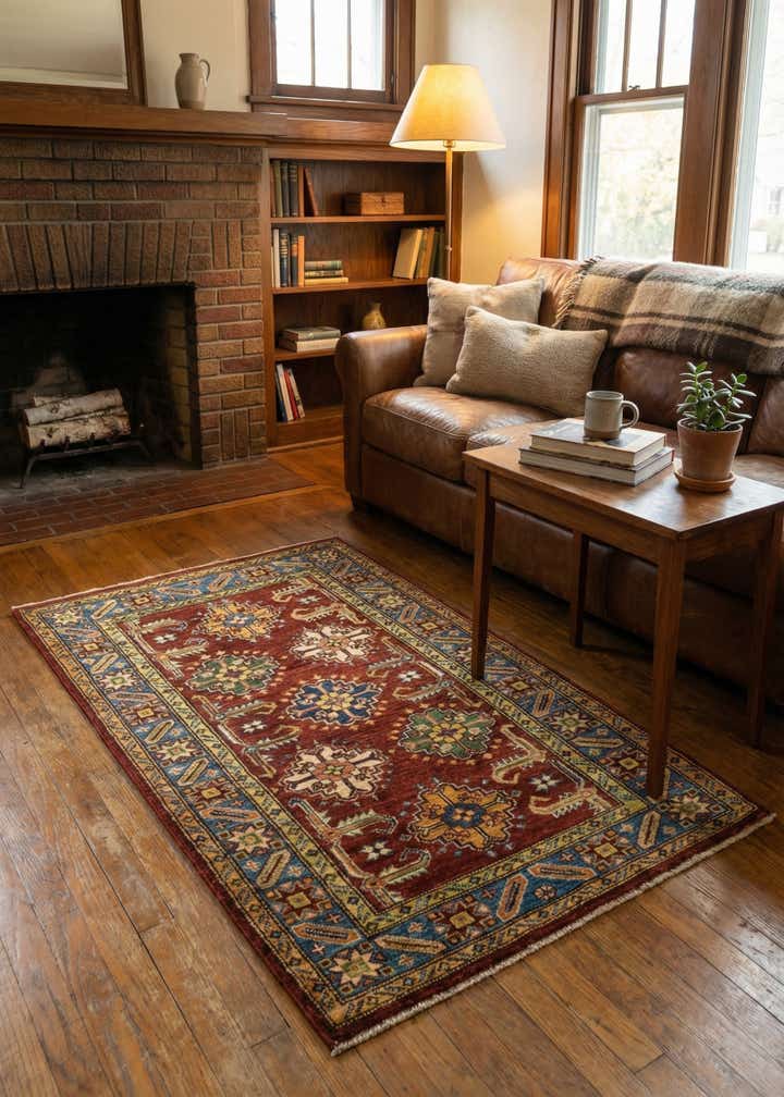 2' 9 x 4' 1 Hand Knotted Kazak Oriental Rug