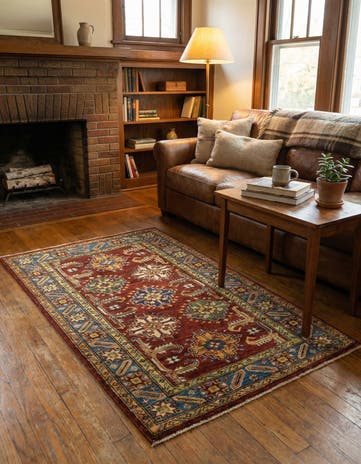 2' 9 x 4' 1 Hand Knotted Kazak Oriental Rug