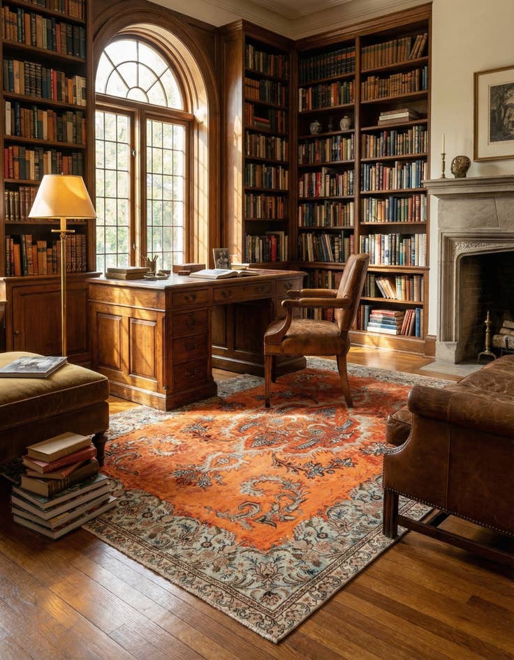 Detail image of 7' 9 x 10' 8 Vintage Royal Wool Rug