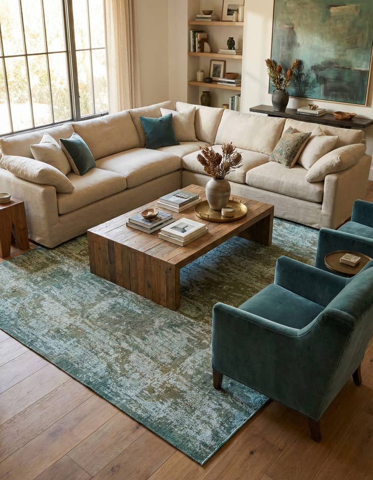 Detail image of 9' 7 x 12' 4  Hand Knotted Ultra Vintage Persian Wool Rug