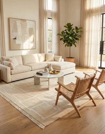 5' 9 x 8' 2 Hand Knotted Darya Wool Rug