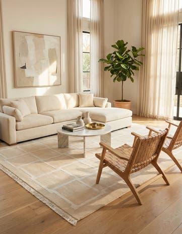 5' 9 x 8' 2 Hand Knotted Darya Wool Rug
