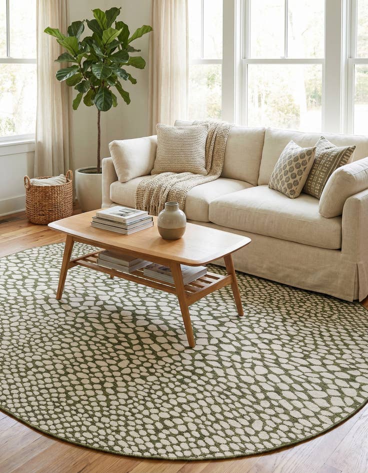 Detail image of 7' 10 x 10' Easy-Clean Jill Zarin Cape Town Indoor / Outdoor Oval Rug