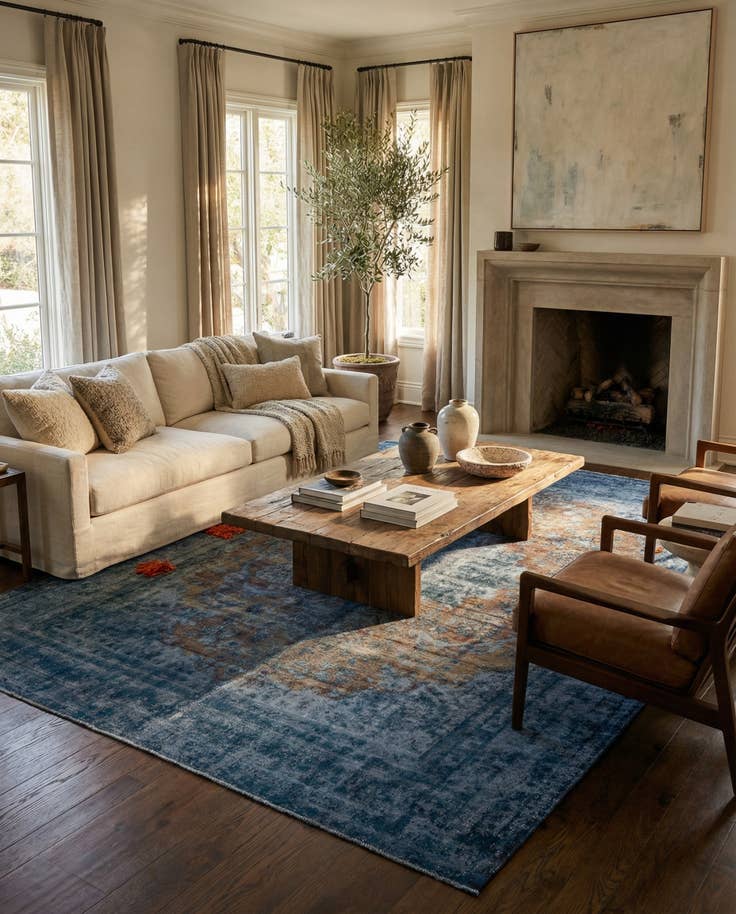 Detail image of 9' 9 x 13' 1 Hand Knotted Ultra Vintage Persian Wool Rug