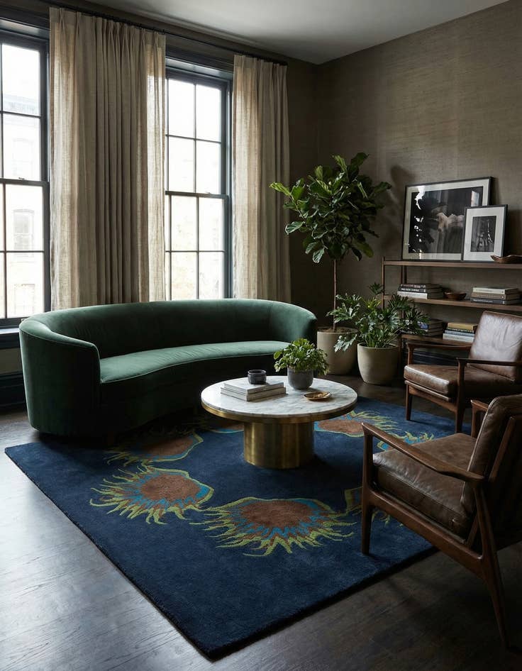 Detail image of 7' 5 x 7' 7 Luna Square Rug