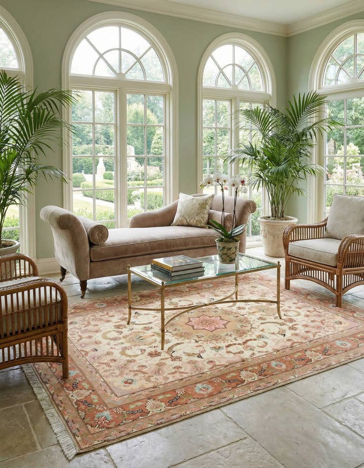 Detail image of 4' 11 x 7' 1 Tabriz Rug