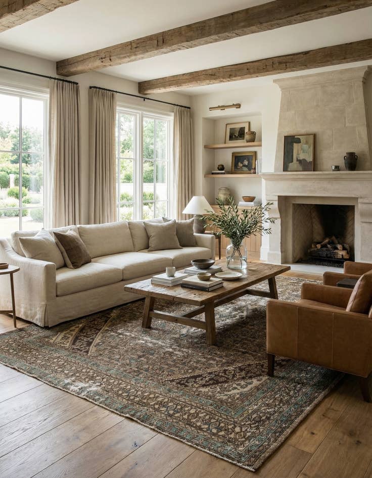 Detail image of 10' 5 x 11' 2  Hand Knotted Ultra Vintage Persian Wool Square Rug