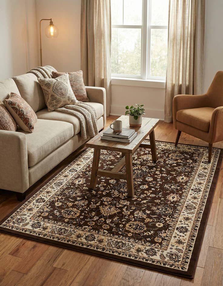 Detail image of 6' x 9' Kashan Design Rug