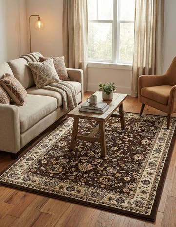 6' x 9' Kashan Design Rug