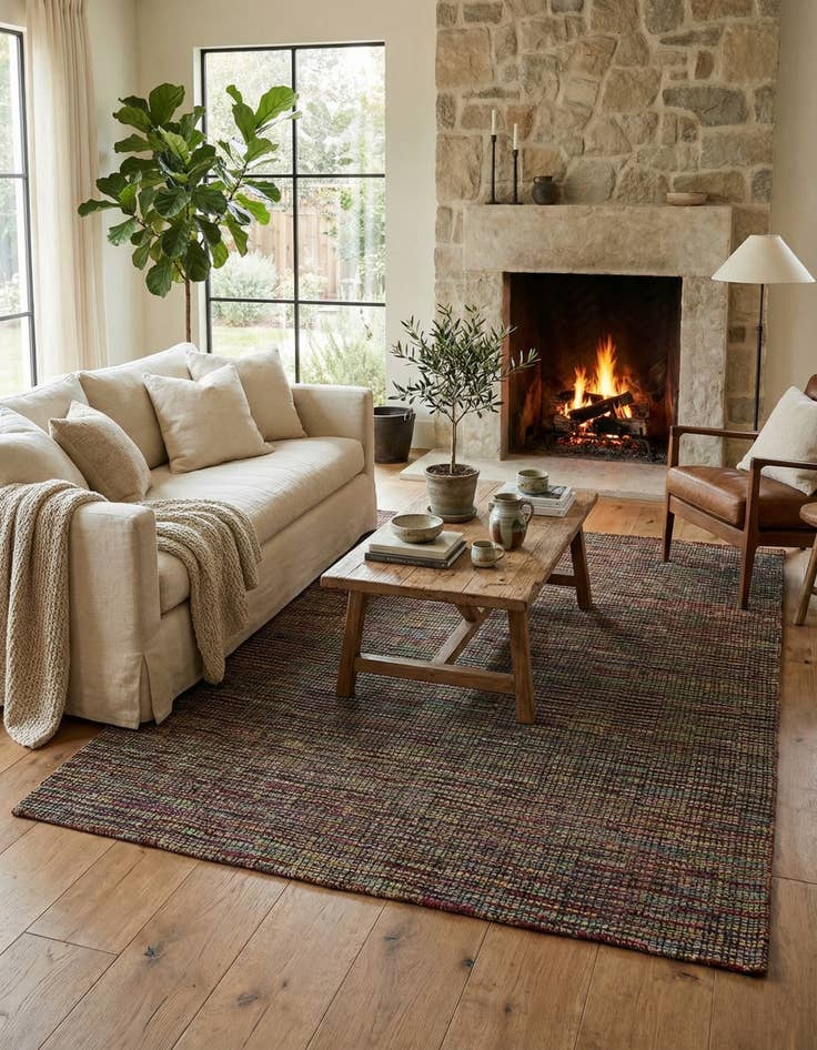 Detail image of 7' 9 x 10' 6 Hand Knotted Moroccan Wool Rug