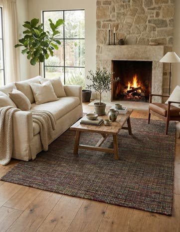 7' 9 x 10' 6 Hand Knotted Moroccan Wool Rug