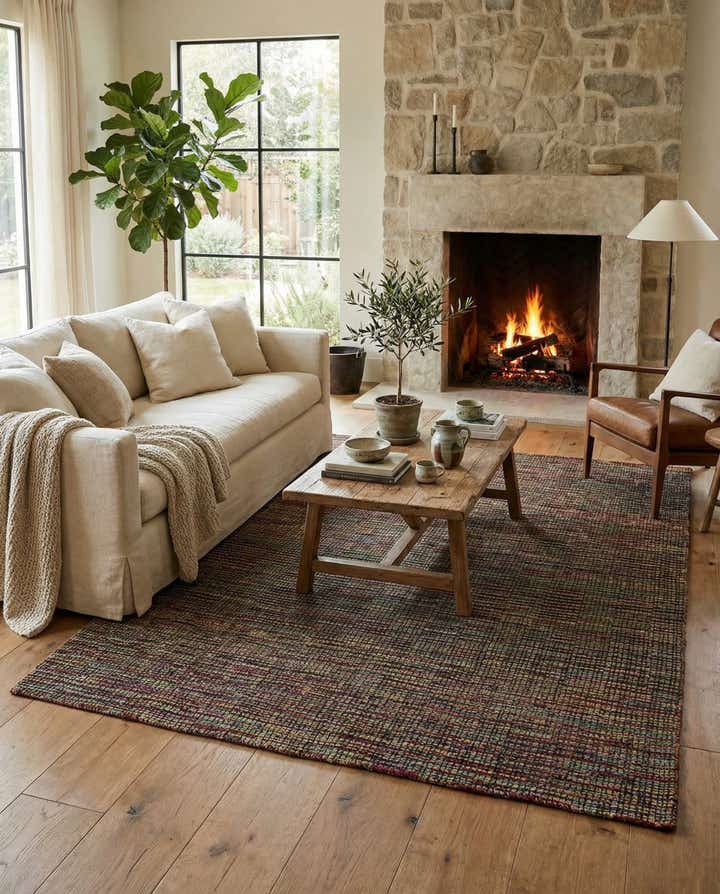 7' 9 x 10' 6 Hand Knotted Moroccan Wool Rug