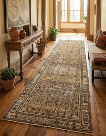 3' 7 x 9' 11 Hamedan Runner Rug