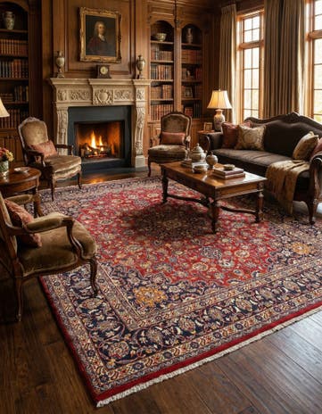 9' 9 x 10' 8 Najafabad Square Rug