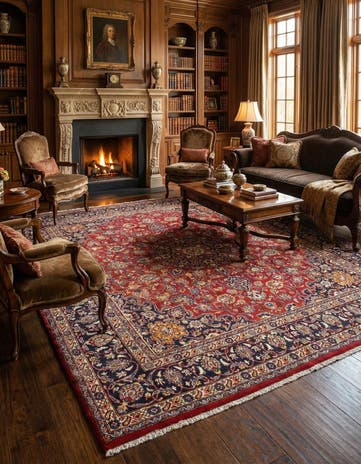 9' 9 x 10' 8 Najafabad Square Rug