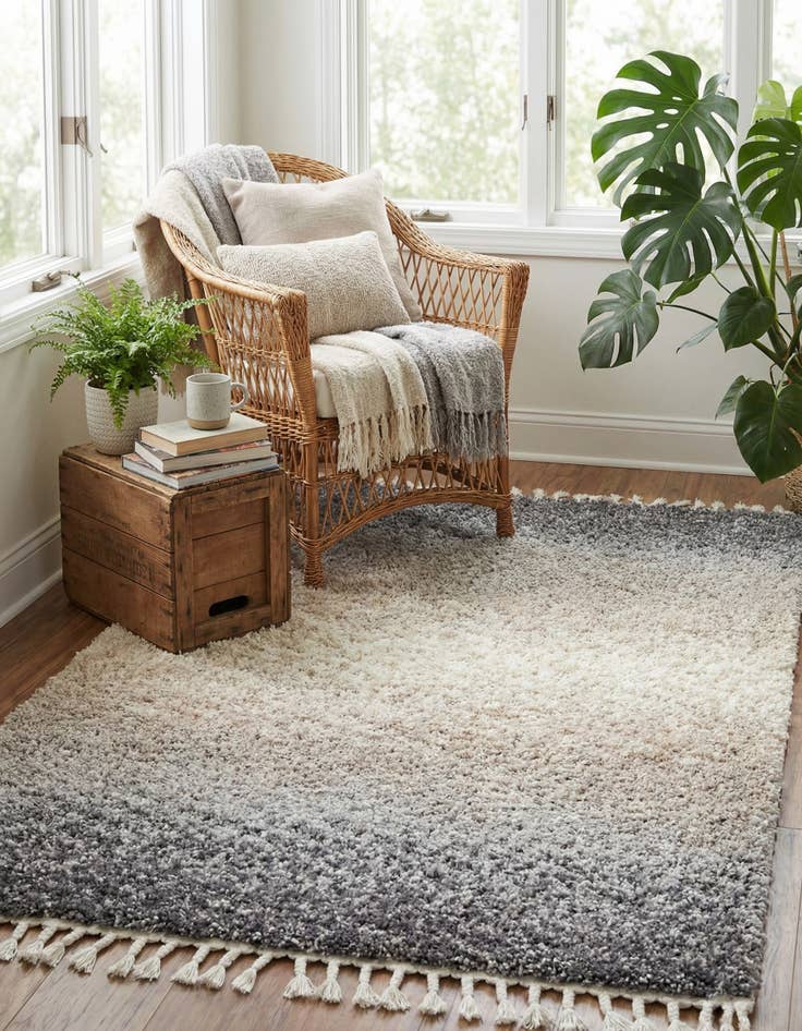 Detail image of  4' x 6' Athena Shag Rug