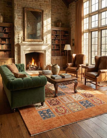 7' 1 x 9' 11 Hand Knotted Ariana Ziegler Rug