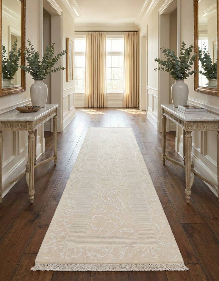 Detail image of 3' 3 x 12' 6  Hand Knotted Darya Wool Runner Rug