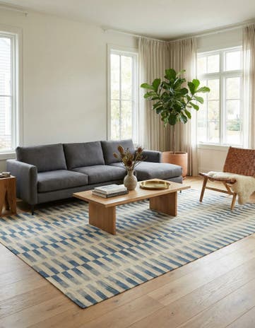 8' 4 x 11' Hand Woven Kilim Modern Wool Rug