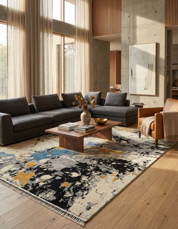 6' 8 x 9' 11 Rubin Wool Rug