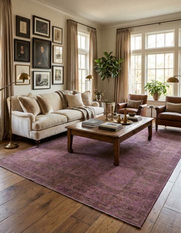 6' 6 x 9' 9 Hand Knotted Over-Dyed Ziegler Oriental Rug