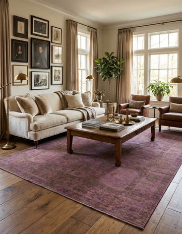 6' 6 x 9' 9 Hand Knotted Over-Dyed Ziegler Oriental Rug
