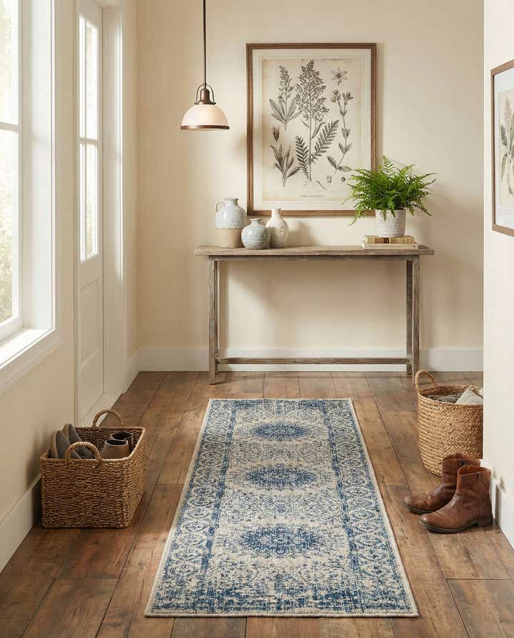 2' x 8' Easy-Clean Traditional Indoor / Outdoor Runner Rug