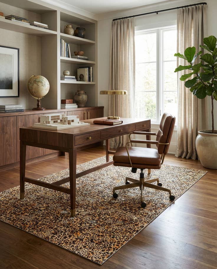 Detail image of 5' x 7' 11 Cowhide Stocks Rug