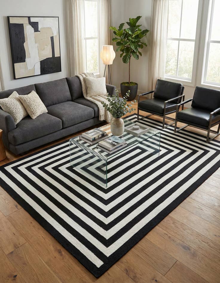 Detail image of  9' x 12'  Hand Woven Eco Verse   Washable Indoor / Outdoor Rug