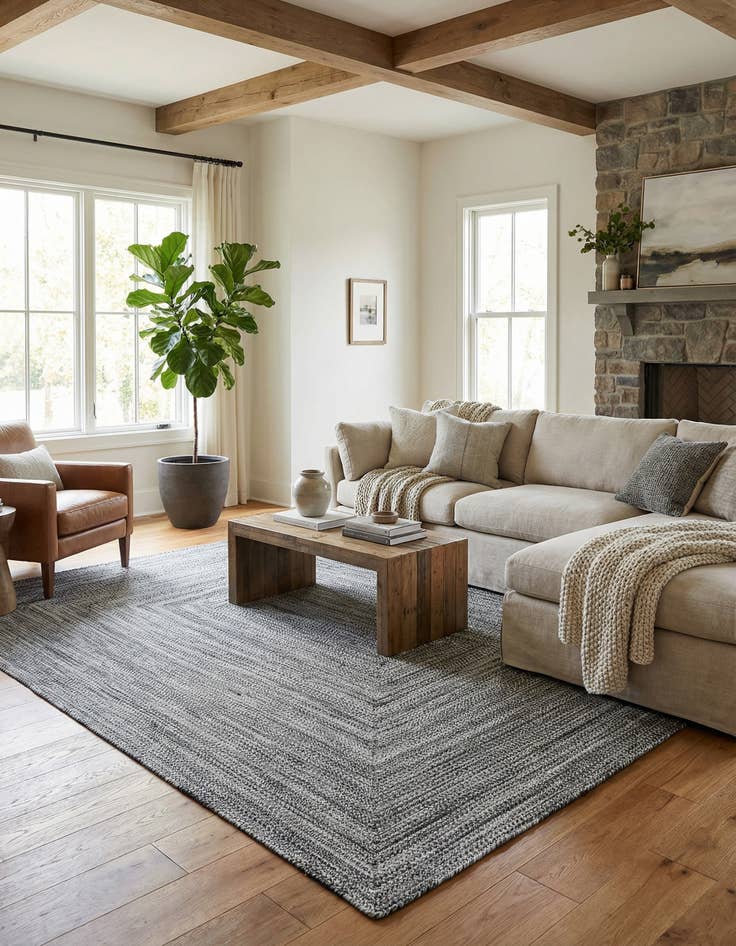 Detail image of 9' x 12'  Hand Woven Eco Verse   Washable Indoor / Outdoor Rug