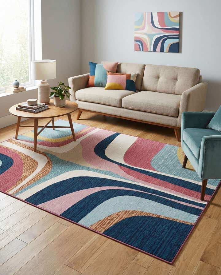 5' x 8' Easy-Clean Modern Indoor / Outdoor Rug