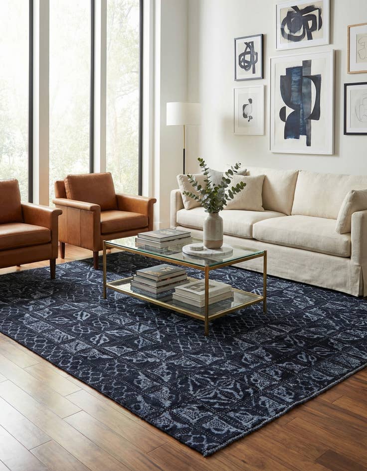 Detail image of  7' 11 x 10' 1  Hand Knotted Darya Rug