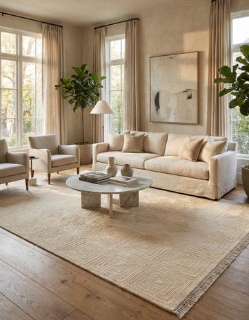 6' 9 x 10' 1 Hand Knotted Darya Wool Rug