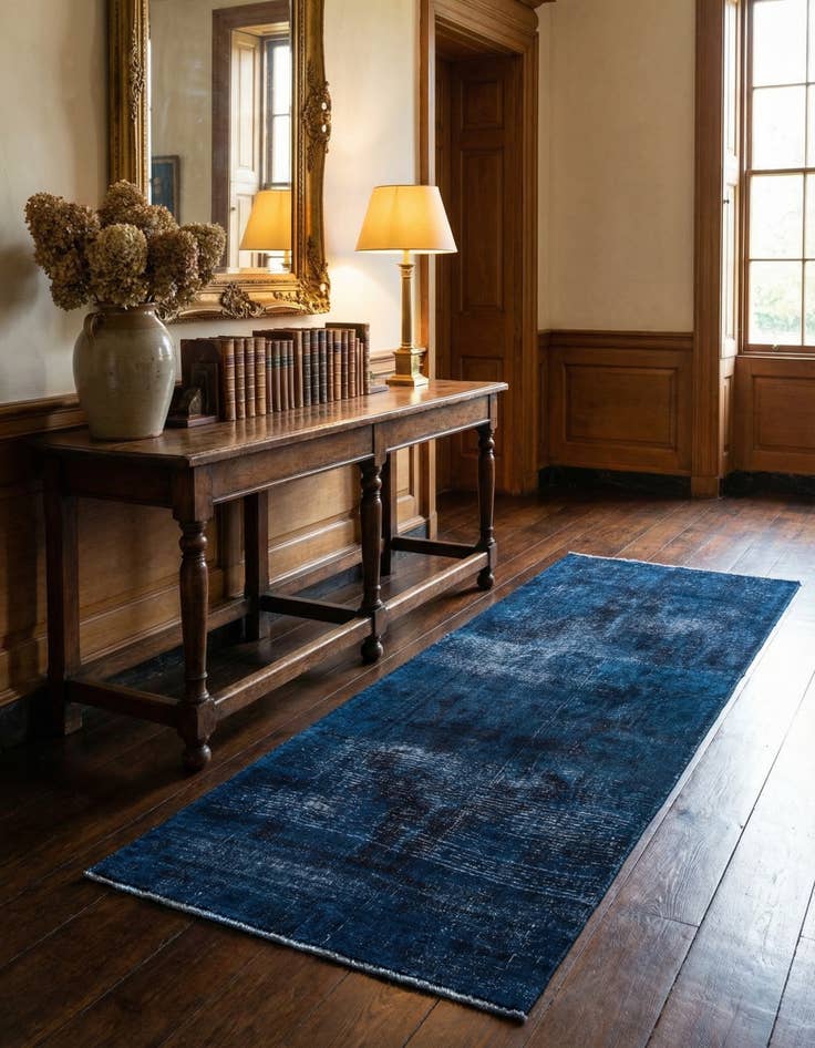 Detail image of 4' x 8' 5  Hand Knotted Ultra Vintage Persian Wool Runner Rug