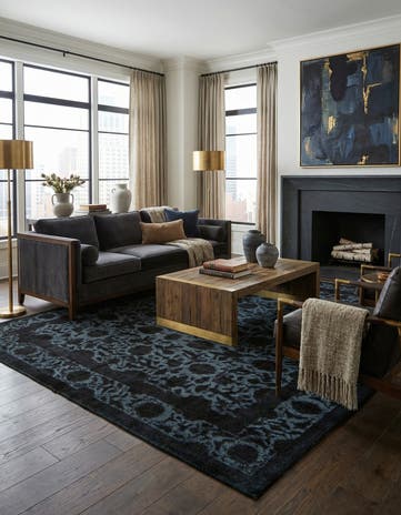 9' 6 x 12' 3 Hand Knotted Ultra Vintage Persian Wool Rug
