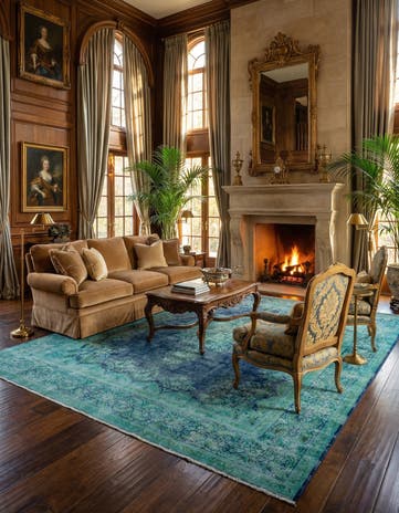 9' 5 x 12' 7 Vintage Royal Wool Rug