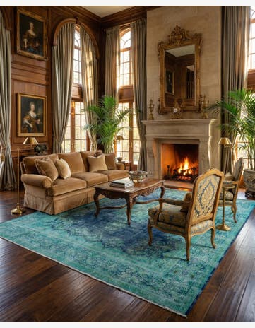 9' 5 x 12' 7 Vintage Royal Wool Rug