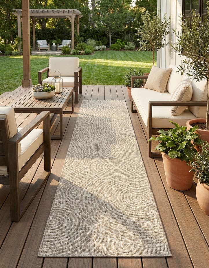 2' 7 x 12' Easy-Clean Modern Indoor / Outdoor...
