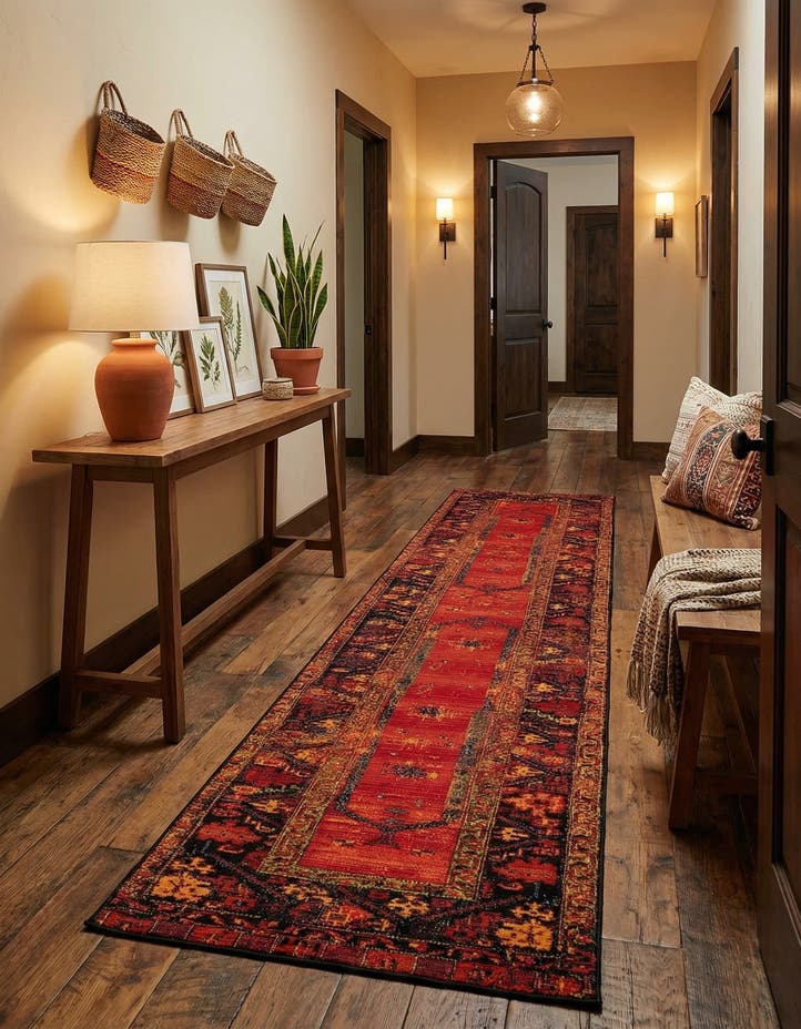 2' 7 x 12' Easy-Clean Tribal Indoor / Outdoor...