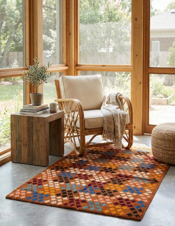 3' 9 x 5' 9 Hand Knotted Balouch Wool Rug