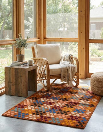 3' 9 x 5' 9 Hand Knotted Balouch Wool Rug